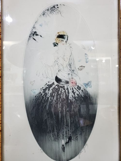 PAIR OF FRENCH ART DECO ENGRAVINGS C1920 - ADDITIONAL PHOTO 5