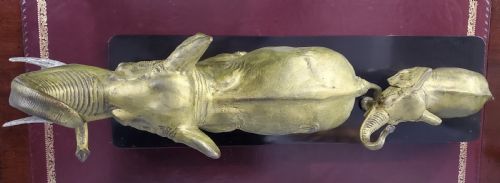 IRNE ROCHARD FRENCH ART DECO STROWLING ELEPHANTS C1920S - ADDITIONAL PHOTO 11