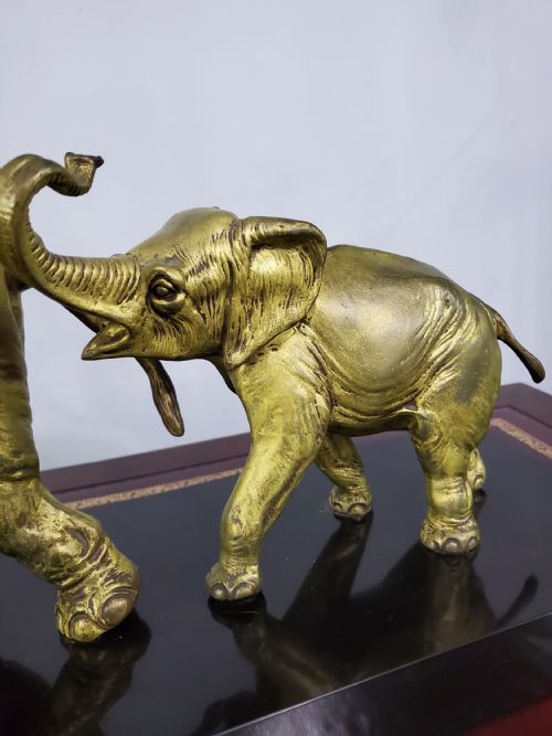 IRNE ROCHARD FRENCH ART DECO STROWLING ELEPHANTS C1920S - ADDITIONAL PHOTO 8