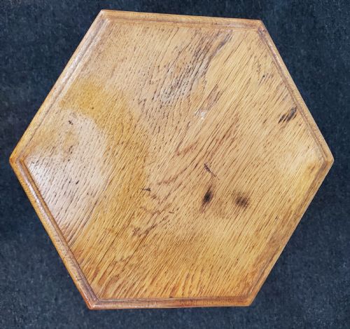 ARTS AND CRAFTS HONEY OAK SIDE TABLE C1890 - ADDITIONAL PHOTO 3
