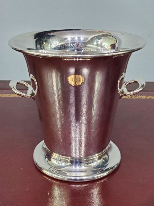 william suckling art deco silver plated ice bucket c1930s - CATEGORY: ANTIQUE SILVER - DATED 1930
