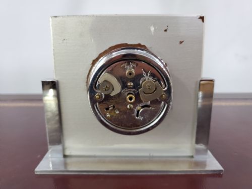 FRENCH ART DECO PEACH DEP 'SAVOY' ALARM CLOCK C1930S - ADDITIONAL PHOTO 4