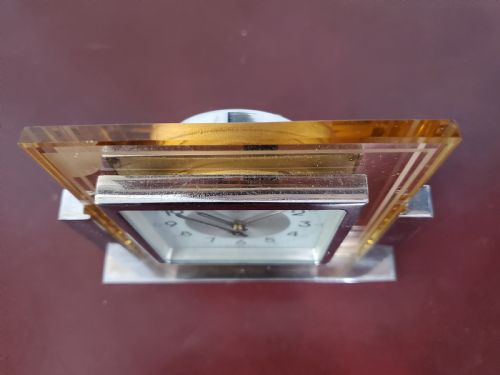 FRENCH ART DECO PEACH DEP 'SAVOY' ALARM CLOCK C1930S - ADDITIONAL PHOTO 5