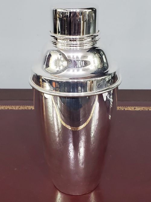 mappin webb art deco silver plated cocktail shaker c1940 - CATEGORY: ANTIQUE SILVER - DATED 1940