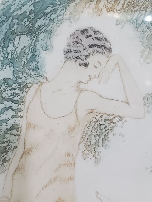 FRENCH ART DECO ENGRAVING C1930 - ADDITIONAL PHOTO 2