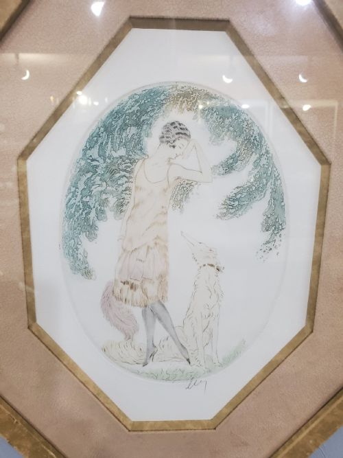 FRENCH ART DECO ENGRAVING C1930 - ADDITIONAL PHOTO 3