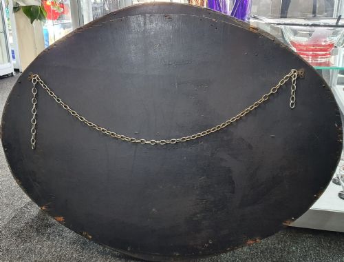 ARTS CRAFTS OVAL SHAPED HAMMERED COPPER MIRROR C1910 - ADDITIONAL PHOTO 1