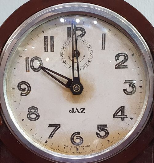 FRENCH ART DECO JAZ BAKELITE ALARM CLOCK C1930 - ADDITIONAL PHOTO 1
