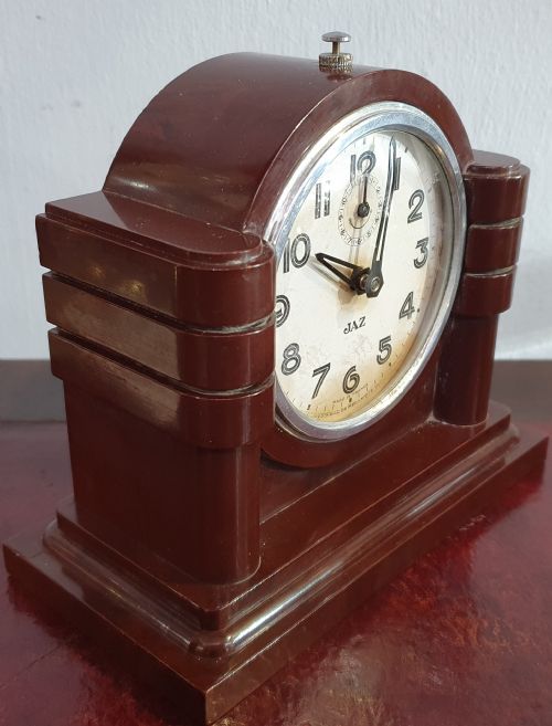 FRENCH ART DECO JAZ BAKELITE ALARM CLOCK C1930 - ADDITIONAL PHOTO 2