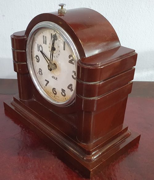 FRENCH ART DECO JAZ BAKELITE ALARM CLOCK C1930 - ADDITIONAL PHOTO 3
