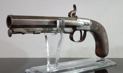 OFFICER'S SIDELOCK PERCUSSION PISTOL ALEXANDER MARTIN OF GLASGOW 19TH CENTURY - ADDITIONAL PHOTO 2