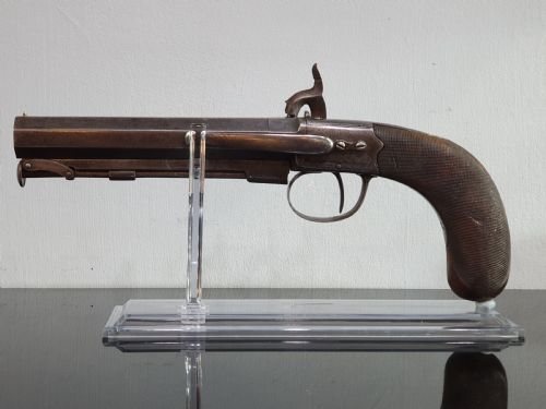 OFFICER'S SIDELOCK PERCUSSION PISTOL ALEXANDER MARTIN OF GLASGOW 19TH CENTURY - ADDITIONAL PHOTO 3