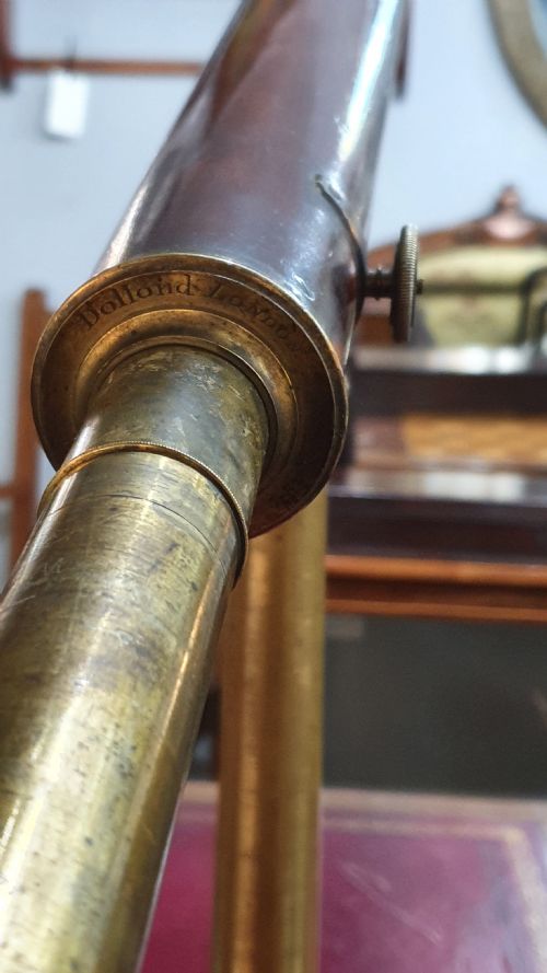 DOLLAND OF LONDON LIBRARY REFRACTING TELESCOPE WITH CASE C1790 - ADDITIONAL PHOTO 1