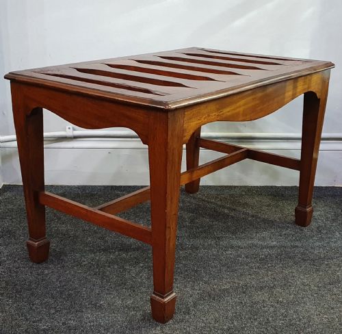 EDWARDIAN MAHOGANY LUGGAGE STAND C1910 - ADDITIONAL PHOTO 4