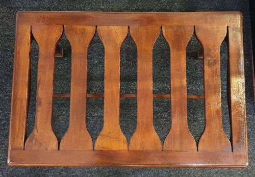 EDWARDIAN MAHOGANY LUGGAGE STAND C1910 - ADDITIONAL PHOTO 5