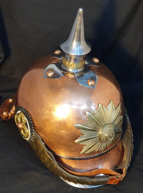 PRUSSIAN CAVALRY OFFICER'S HELMET OR PICKELHAUBE 19TH CENTURY - ADDITIONAL PHOTO 1