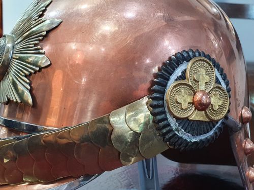 PRUSSIAN CAVALRY OFFICER'S HELMET OR PICKELHAUBE 19TH CENTURY - ADDITIONAL PHOTO 2