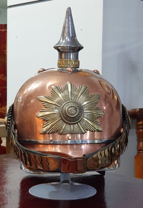 PRUSSIAN CAVALRY OFFICER'S HELMET OR PICKELHAUBE 19TH CENTURY - ADDITIONAL PHOTO 4