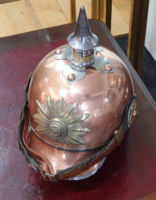 PRUSSIAN CAVALRY OFFICER'S HELMET OR PICKELHAUBE 19TH CENTURY - ADDITIONAL PHOTO 5