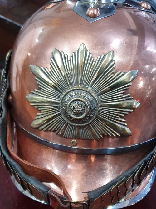 PRUSSIAN CAVALRY OFFICER'S HELMET OR PICKELHAUBE 19TH CENTURY - ADDITIONAL PHOTO 3