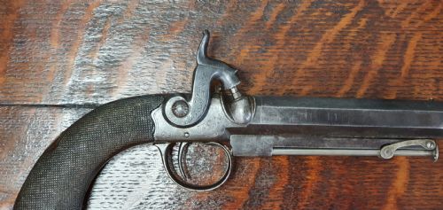 FINE QUALITY LATER BOXED PERCUSSION 32 BORE BELT PISTOL MID 19TH CENTURY - ADDITIONAL PHOTO 6