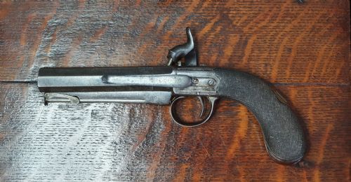 FINE QUALITY LATER BOXED PERCUSSION 32 BORE BELT PISTOL MID 19TH CENTURY - ADDITIONAL PHOTO 8