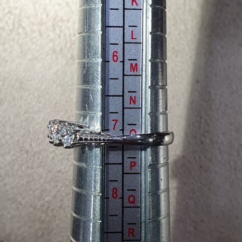 EDWARDIAN 05CT VSIEF DIAMOND TRILOGY PLATINUM RING SIZE O - ADDITIONAL PHOTO 15