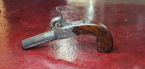 BOXLOCK PERCUSSION POCKET PISTOL BY BARNER AND BOALER NEWARK MID 19TH CENTURY - ADDITIONAL PHOTO 4