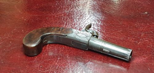 BOXLOCK PERCUSSION POCKET PISTOL BY BARNER AND BOALER NEWARK MID 19TH CENTURY - ADDITIONAL PHOTO 7
