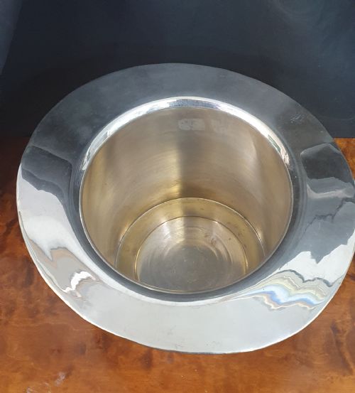 ART DECO MAPPIN WEBB SILVER PLATED TOP HAT CHAMPAGNE BUCKET C1930 - ADDITIONAL PHOTO 6