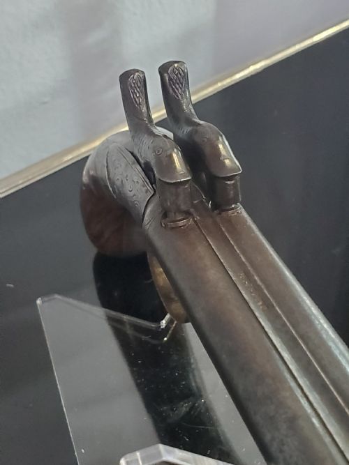 DOUBLE BARRELED PERCUSSION BOXLOCK POCKET PISTOL 19TH CENTURY - ADDITIONAL PHOTO 3