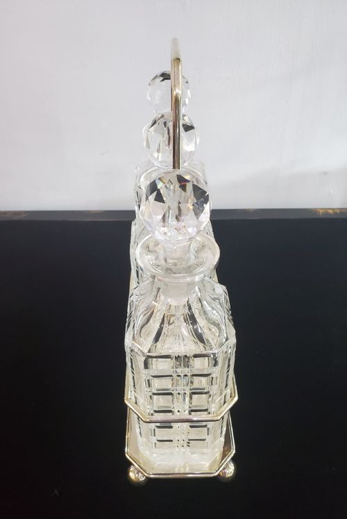 JOHN ROUND BIRMINGHAM ART DECO SILVER PLATED TANTALUS C1930 - ADDITIONAL PHOTO 6