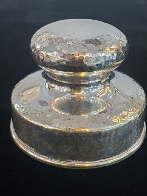 ART DECO NORTH AMERICAN COCKTAIL SHAKER JUG HAMMERED SILVER PLATE C1930S - ADDITIONAL PHOTO 5