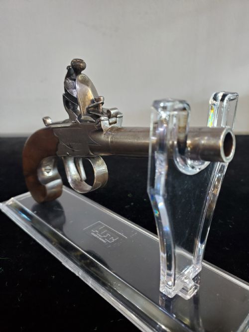 FLINTLOCK BOXLOCK TURNOFF BARRELLED POCKET PISTOL C1750 - ADDITIONAL PHOTO 2