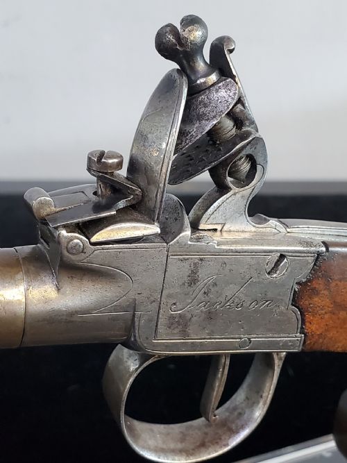 FLINTLOCK BOXLOCK TURNOFF BARRELLED POCKET PISTOL C1750 - ADDITIONAL PHOTO 6