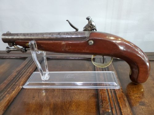 FLINTLOCK HOLSTER PISTOL BY EZEKIEL BAKER LONDON 18TH CENTURY - ADDITIONAL PHOTO 7