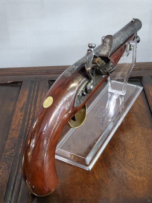 FLINTLOCK HOLSTER PISTOL BY EZEKIEL BAKER LONDON 18TH CENTURY - ADDITIONAL PHOTO 2