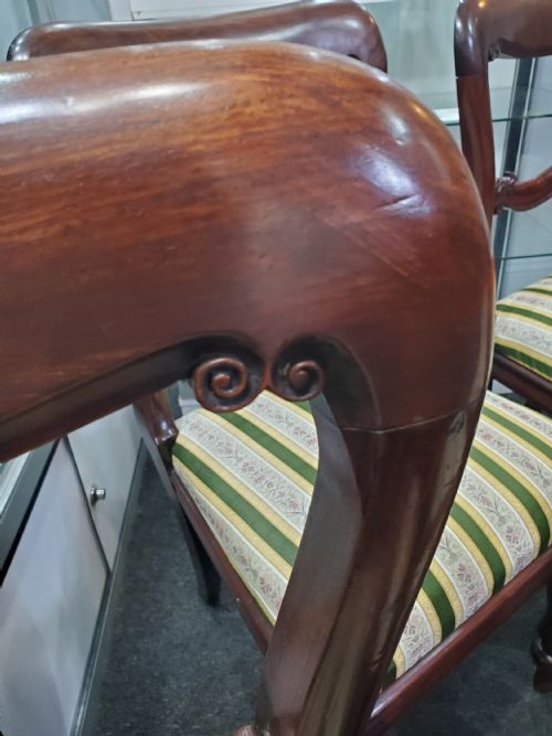 SIX VICTORIAN BALLOON BACK REGENCY STYLE MAHOGANY DINING CHAIRS C1880 - ADDITIONAL PHOTO 10