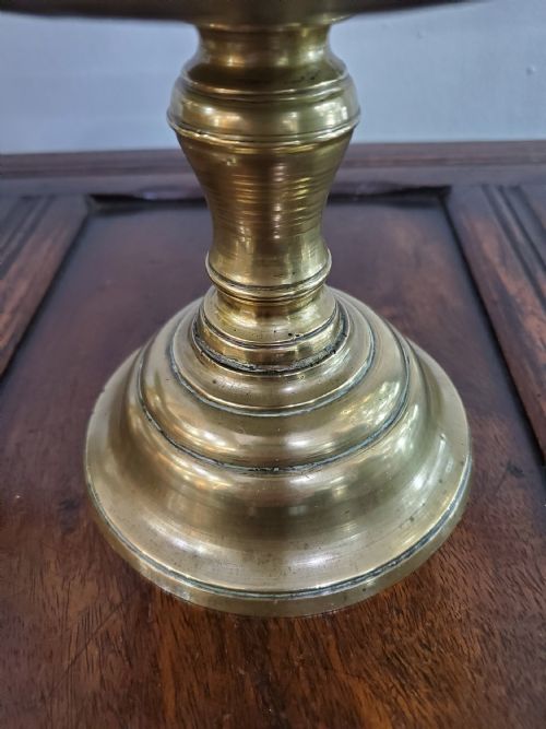 PRICKET CANDLESTICKS DUTCH COLONIAL PAIR 17TH CENTURY - ADDITIONAL PHOTO 1
