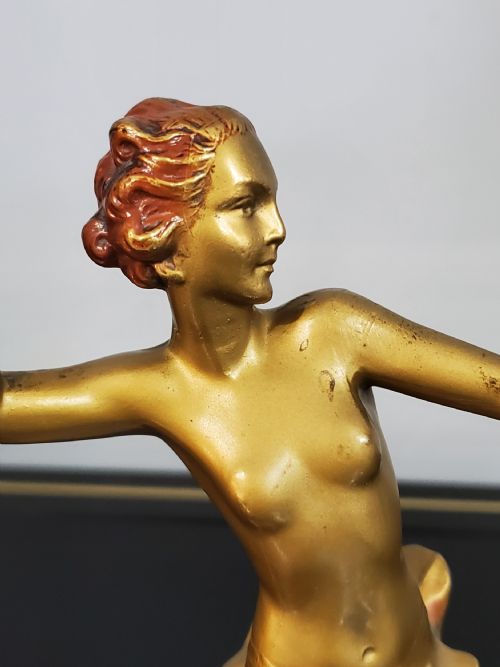 AUSTRIAN ART DECO DANCER ATTRIBUTED LORENZL C1930 - ADDITIONAL PHOTO 2