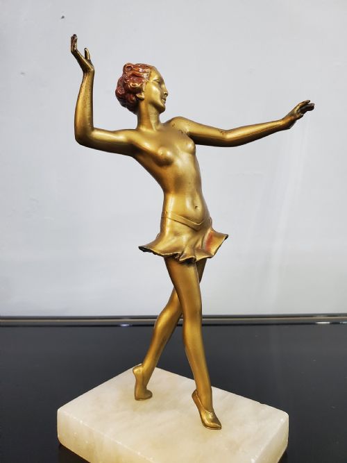 AUSTRIAN ART DECO DANCER ATTRIBUTED LORENZL C1930 - ADDITIONAL PHOTO 6