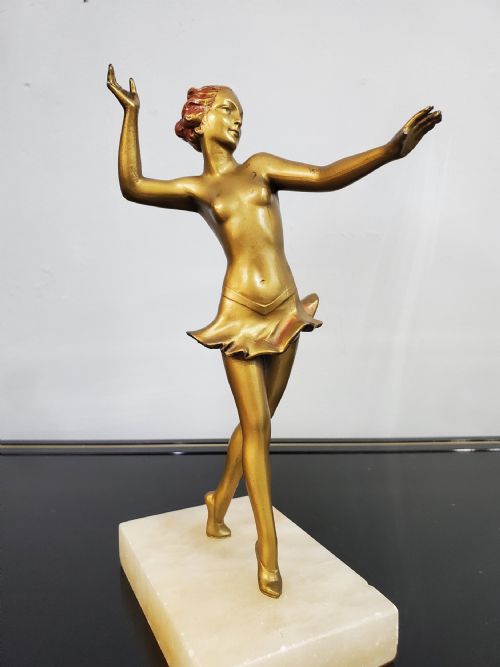 AUSTRIAN ART DECO DANCER ATTRIBUTED LORENZL C1930 - ADDITIONAL PHOTO 7