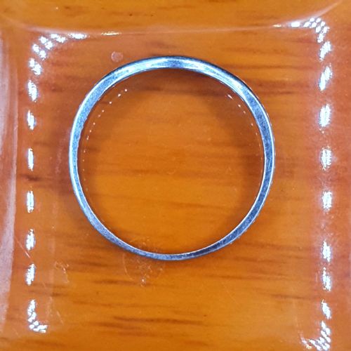 18CT WHITE GOLD DIAMOND WISHBONE RING SIZE R - ADDITIONAL PHOTO 5