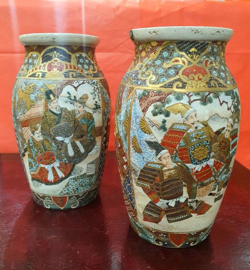 PAIR OF MEIJI PERIOD 18681912 SATSUMA VASES - ADDITIONAL PHOTO 12