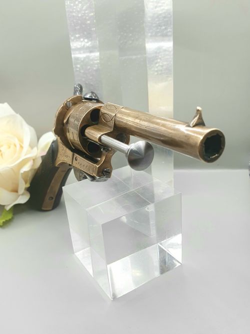 ANTIQUE PINFIRE PISTOL BELGIUM C1860 - ADDITIONAL PHOTO 9