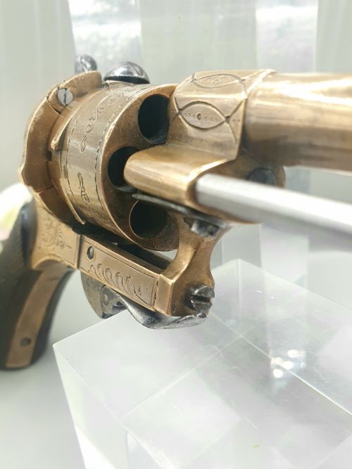 ANTIQUE PINFIRE PISTOL BELGIUM C1860 - ADDITIONAL PHOTO 10