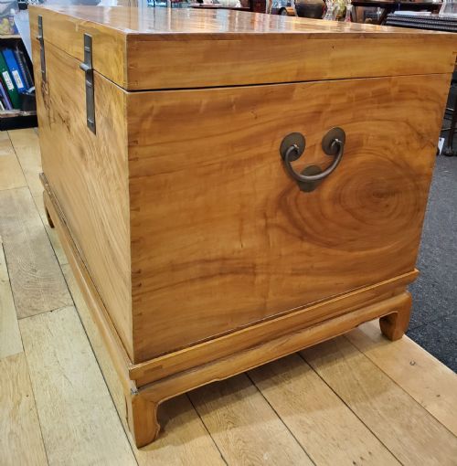 CHINESE CAMPHOR TRUNK ON STAND C1920S - ADDITIONAL PHOTO 7
