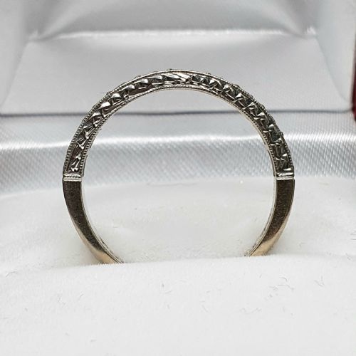 DIAMOND 18CT WHITE GOLD STACK ETERNITY RING SIZE N - ADDITIONAL PHOTO 2