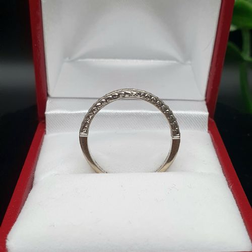 DIAMOND 18CT WHITE GOLD STACK ETERNITY RING SIZE N - ADDITIONAL PHOTO 8