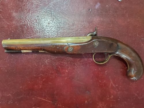 ENGLISH OFFICER'S PERCUSSION HOLSTER PISTOL C1800 - ADDITIONAL PHOTO 1